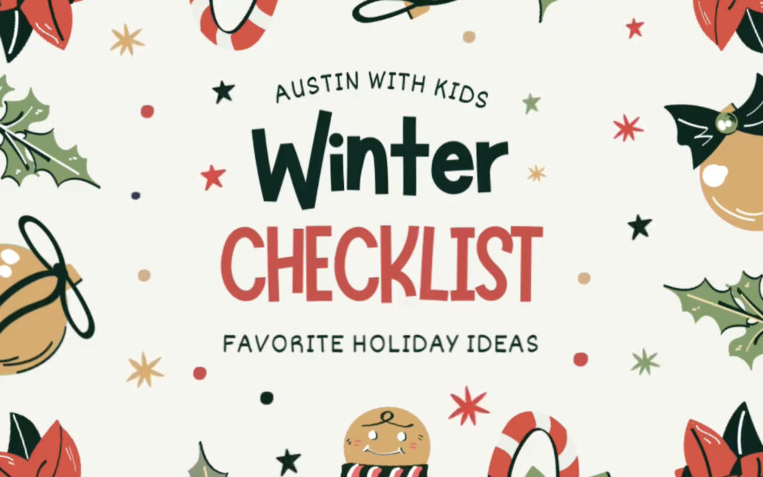 winter holiday checklist illustration